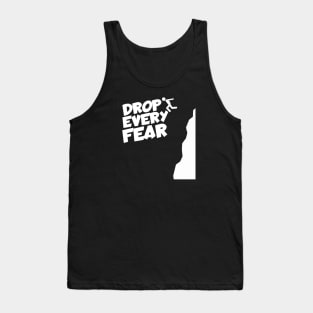 Cliff jumping drop every fear Tank Top